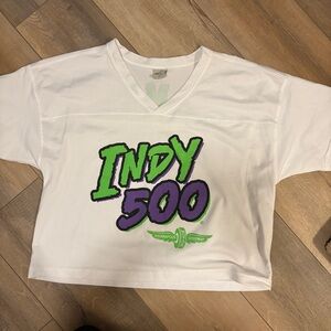 Indy 500 White and Green crop